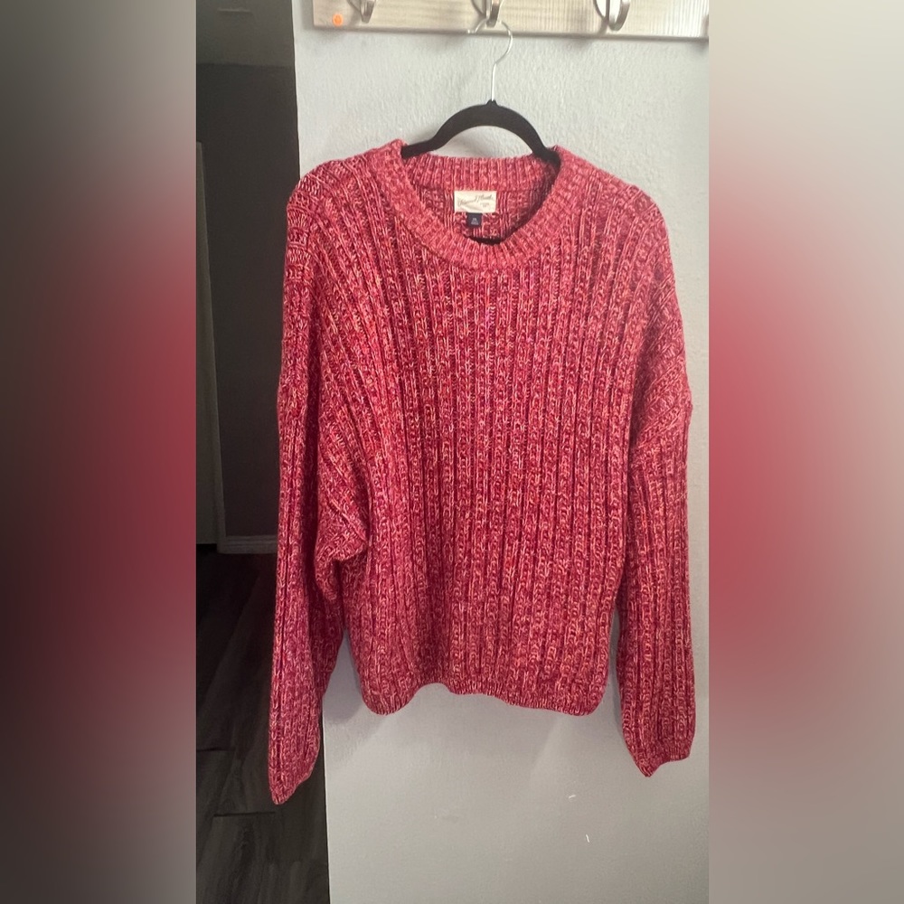 Pullover Sweater Red Multi